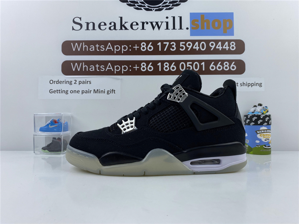 Air Jordan 4 Black Silver