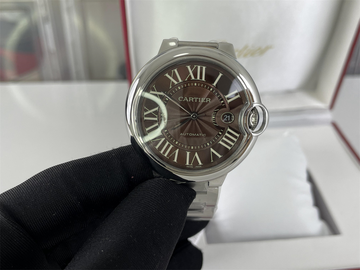 Cartier BallonBleu Brown color watch, 42mm