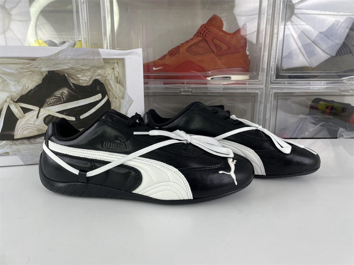 Puma Black- Warm White Speedcat x Rose Sneaker