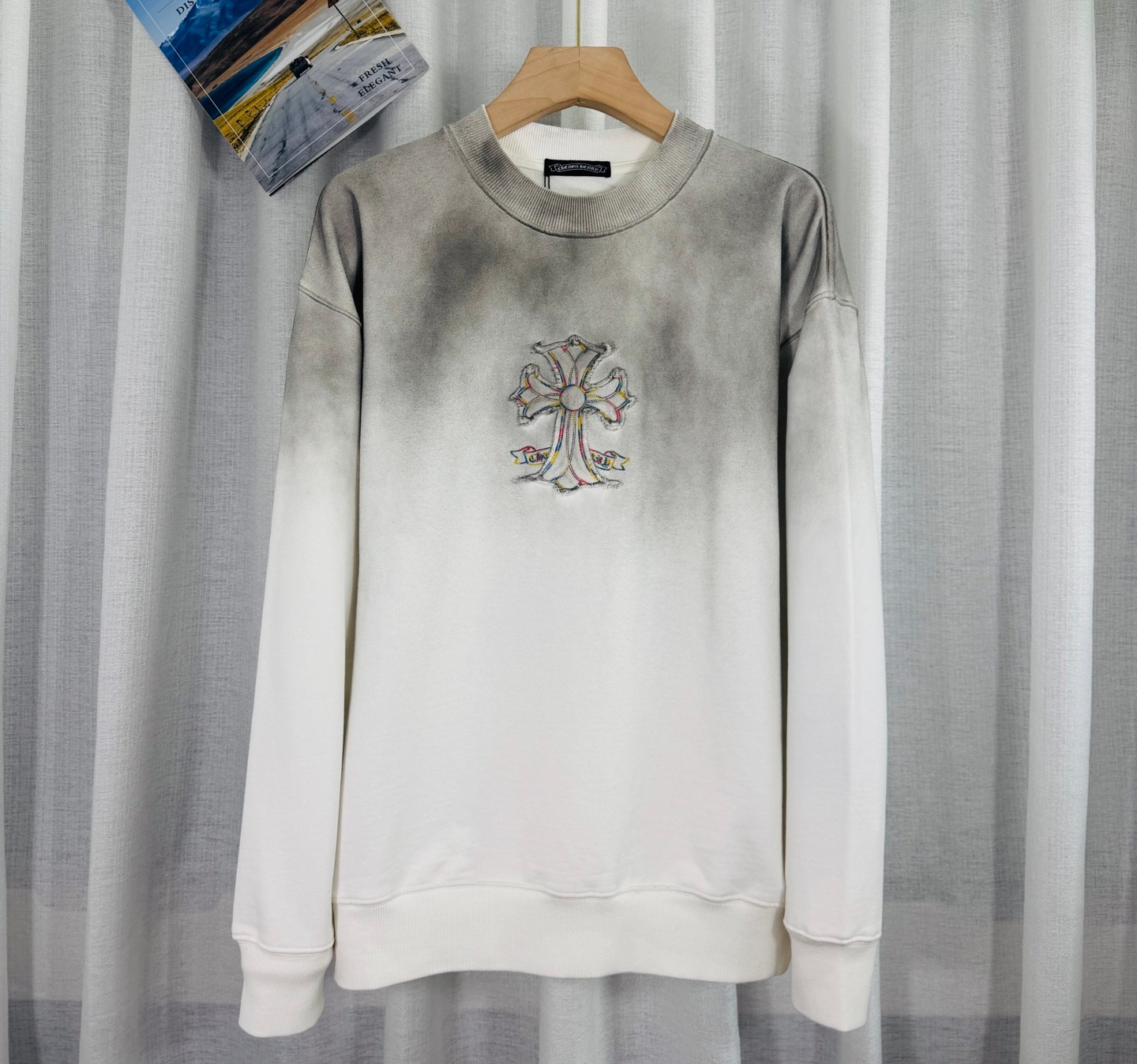 Chrome Heart Cream White Long Sleeve