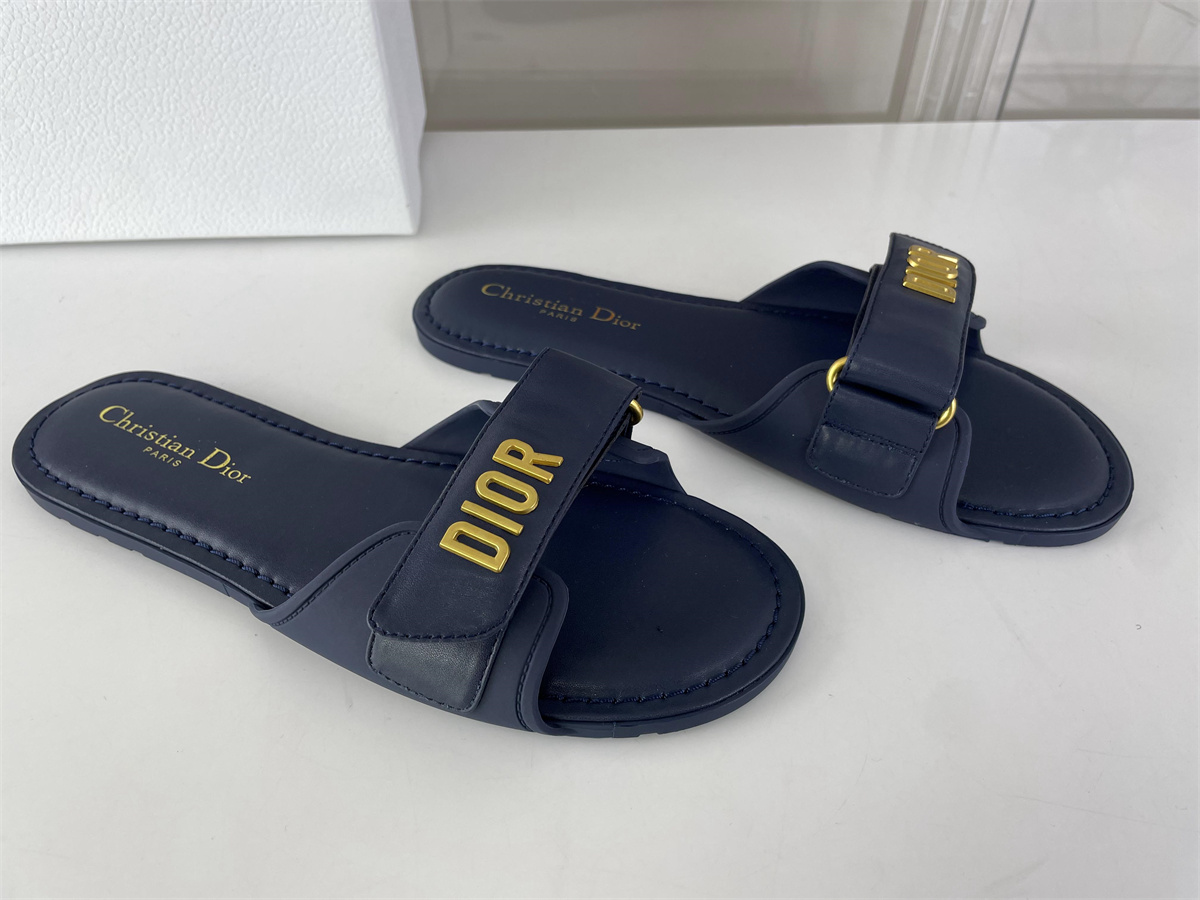 Dior Dioract Ladies Royal Leather Slipper. (EU36-41 )