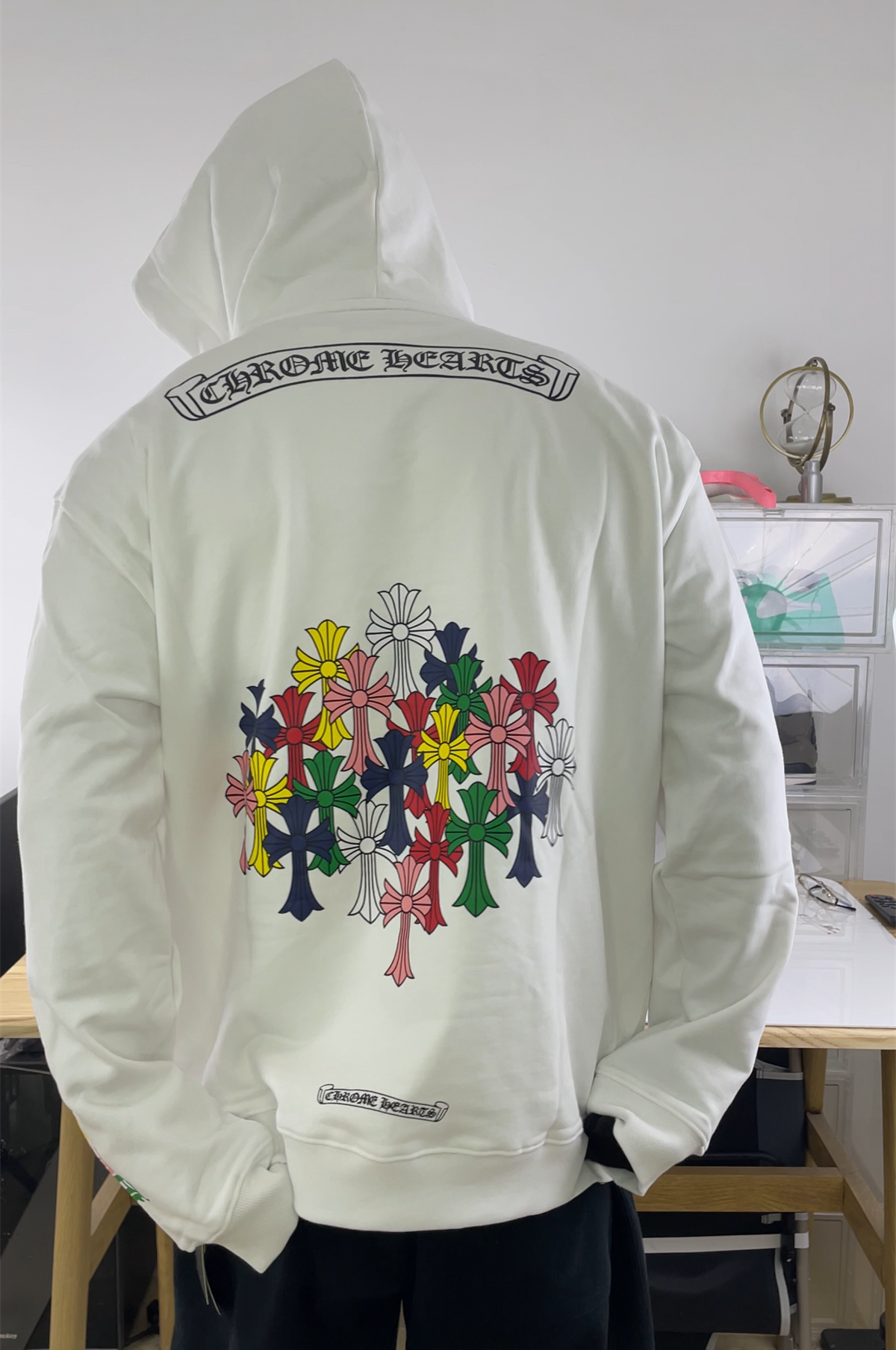 Chrome Heart White Hoodie