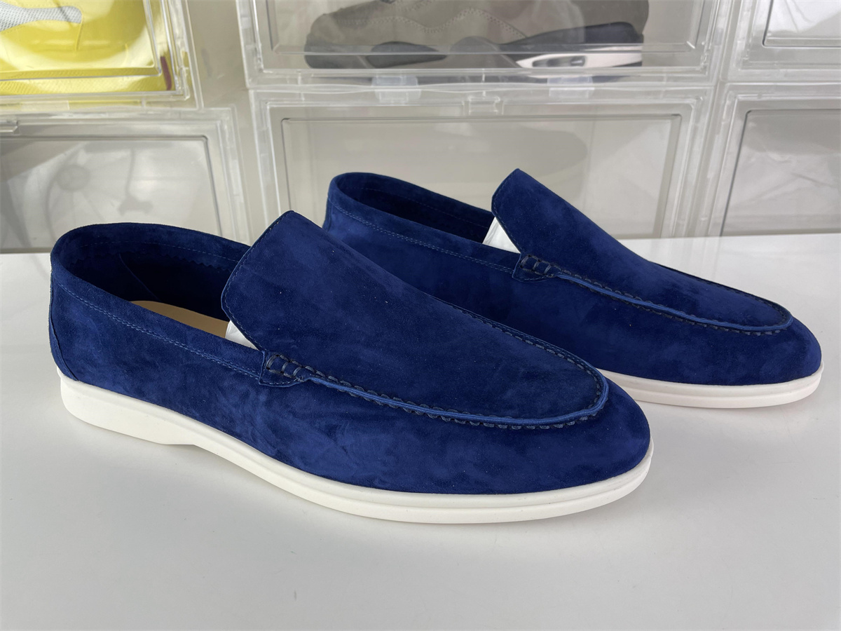 Loro piana Dark Royal Suede summer walk shoes