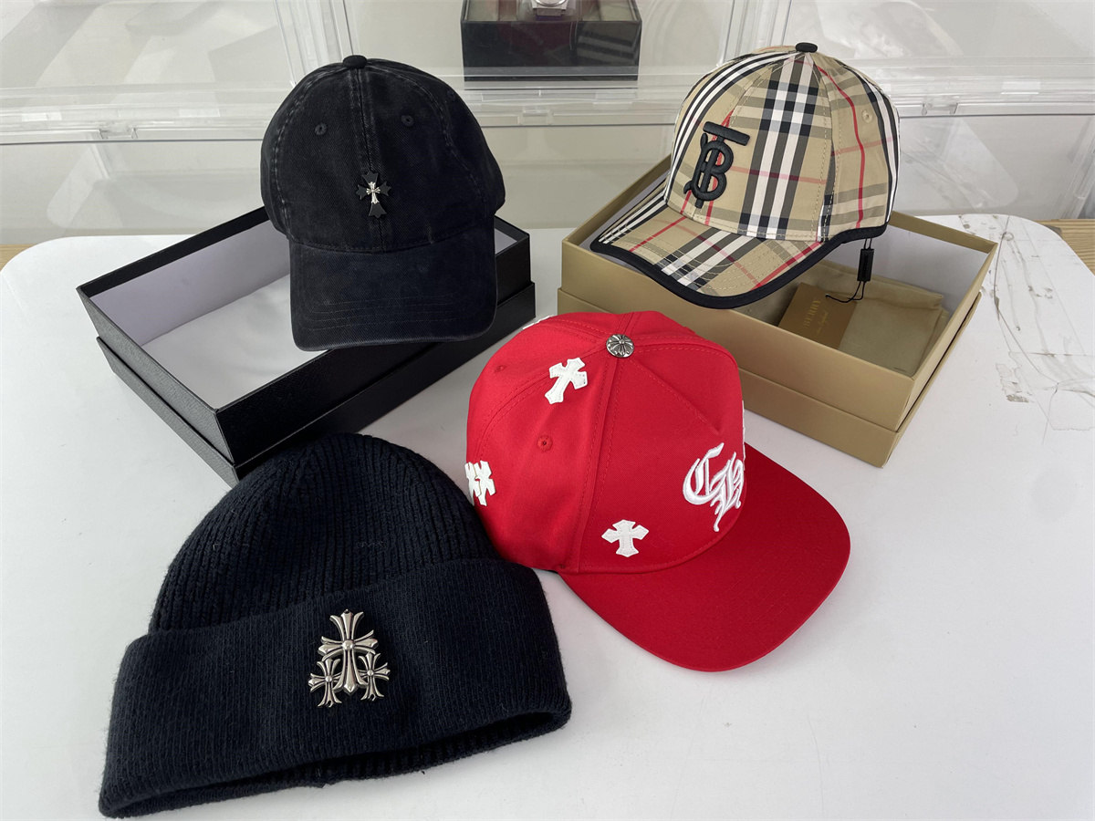 Chrome Heart / Burberry Cap Hat, (price for each piece)