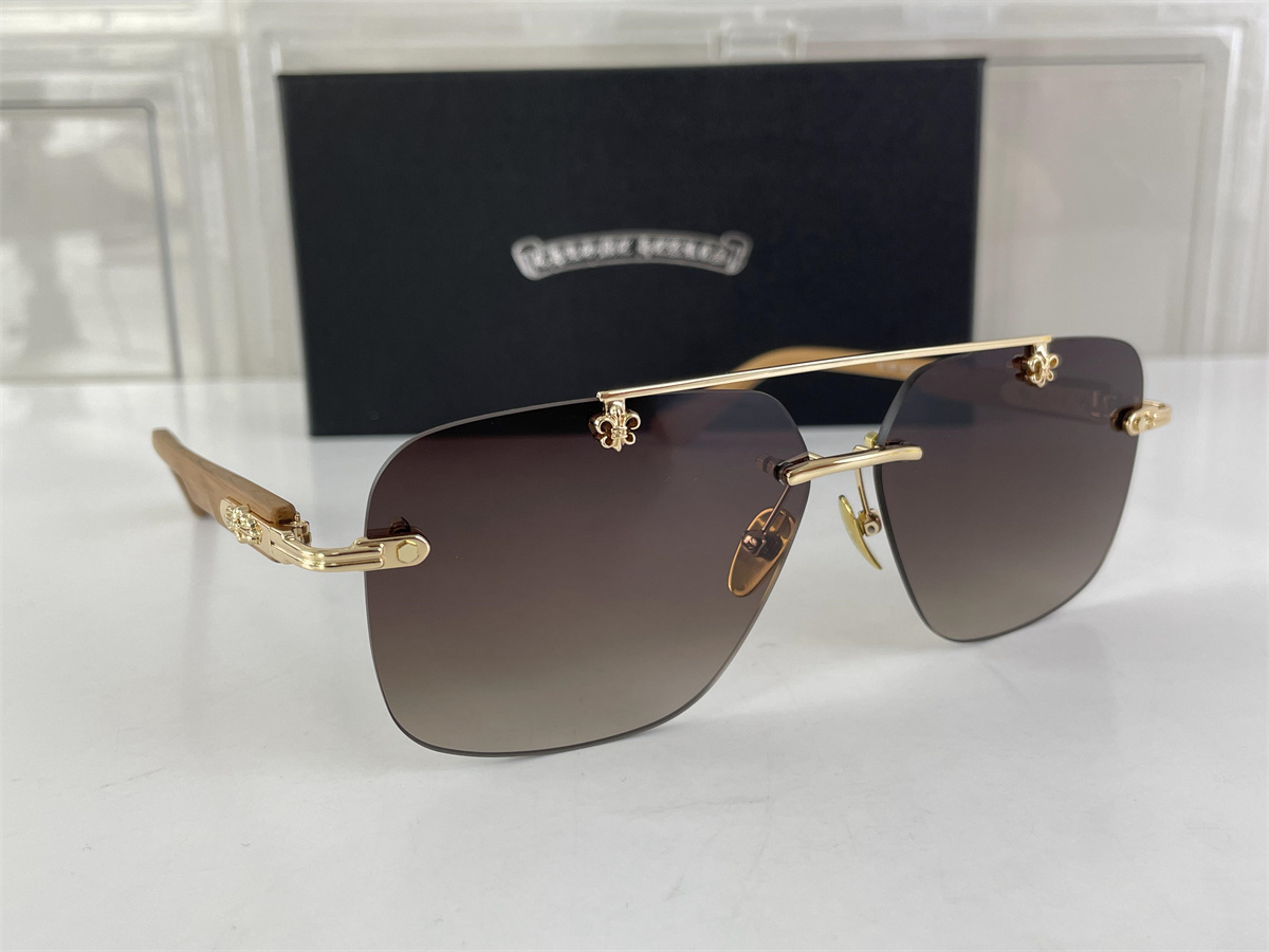 Chrome Heart Golden Brown Wooden look leg