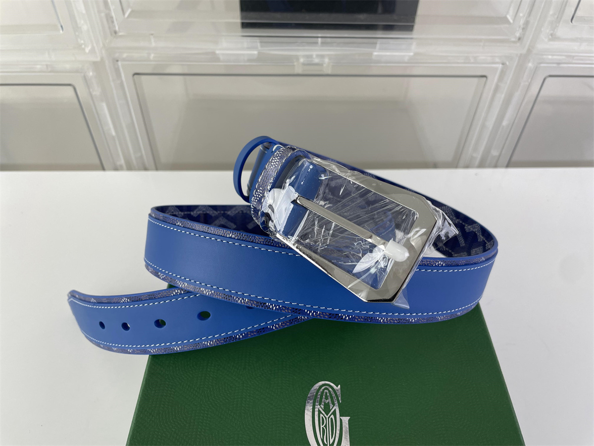 GOYARD Blue male belt, (85-125cm)