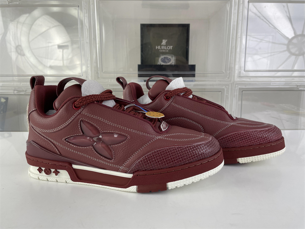 LV Brownness Leather Trail #54 Skate shoes. (EU38-46)