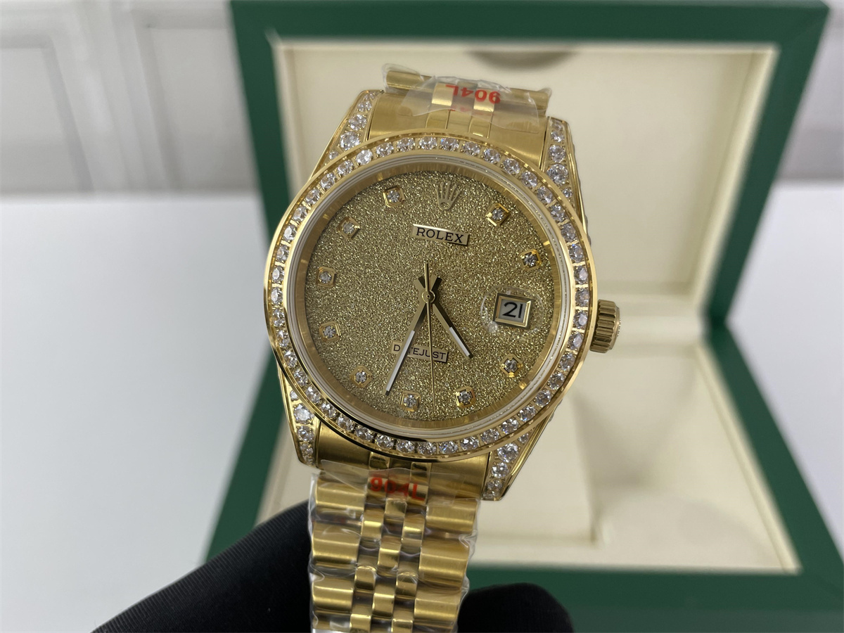 ROLEX DateJust Yellow Gold zircone stone Auto-machine watch,  41mm