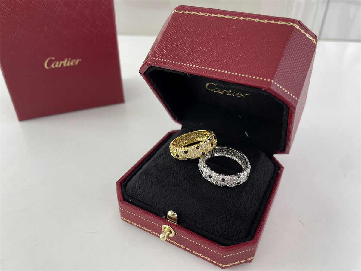 Cartier 18k Rose Gold / Yellow Gold / Silver Diamond Rings, (7, 8, 9 sizes)