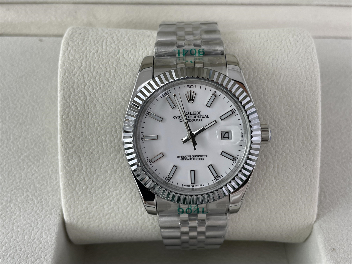 Rolex DATEJUST White Silver auto-machine watch, 41mm