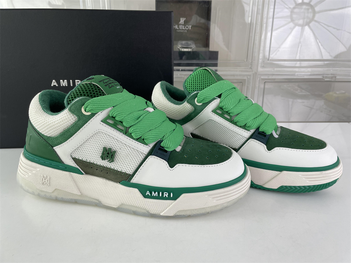 AMIRI Skel Top Low White Green,（EU38-46）