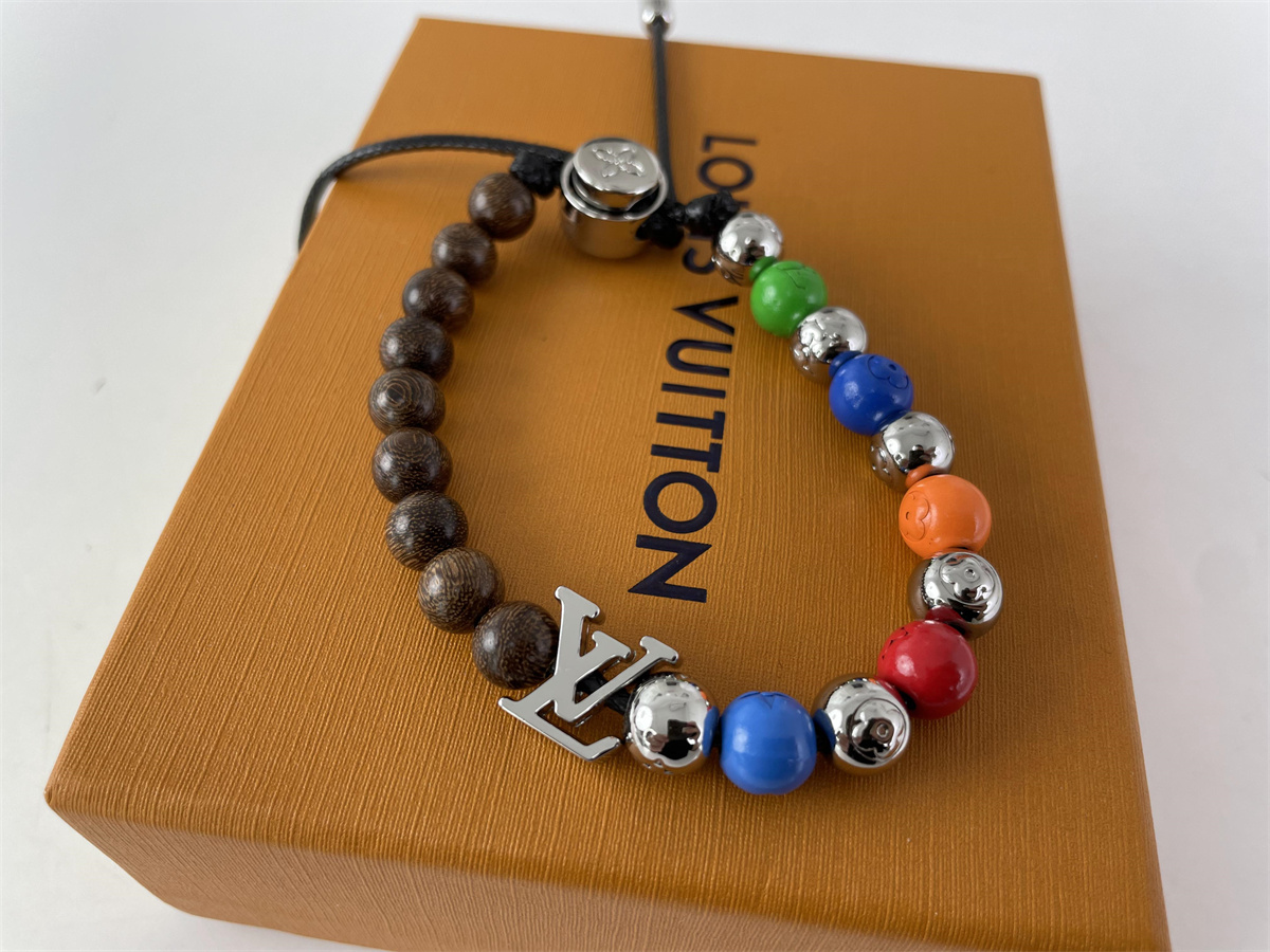 LV bracelet with Sandalwood beads