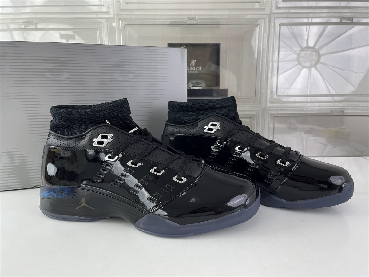GOAT Air Jordan 17 Low “Black Patent”