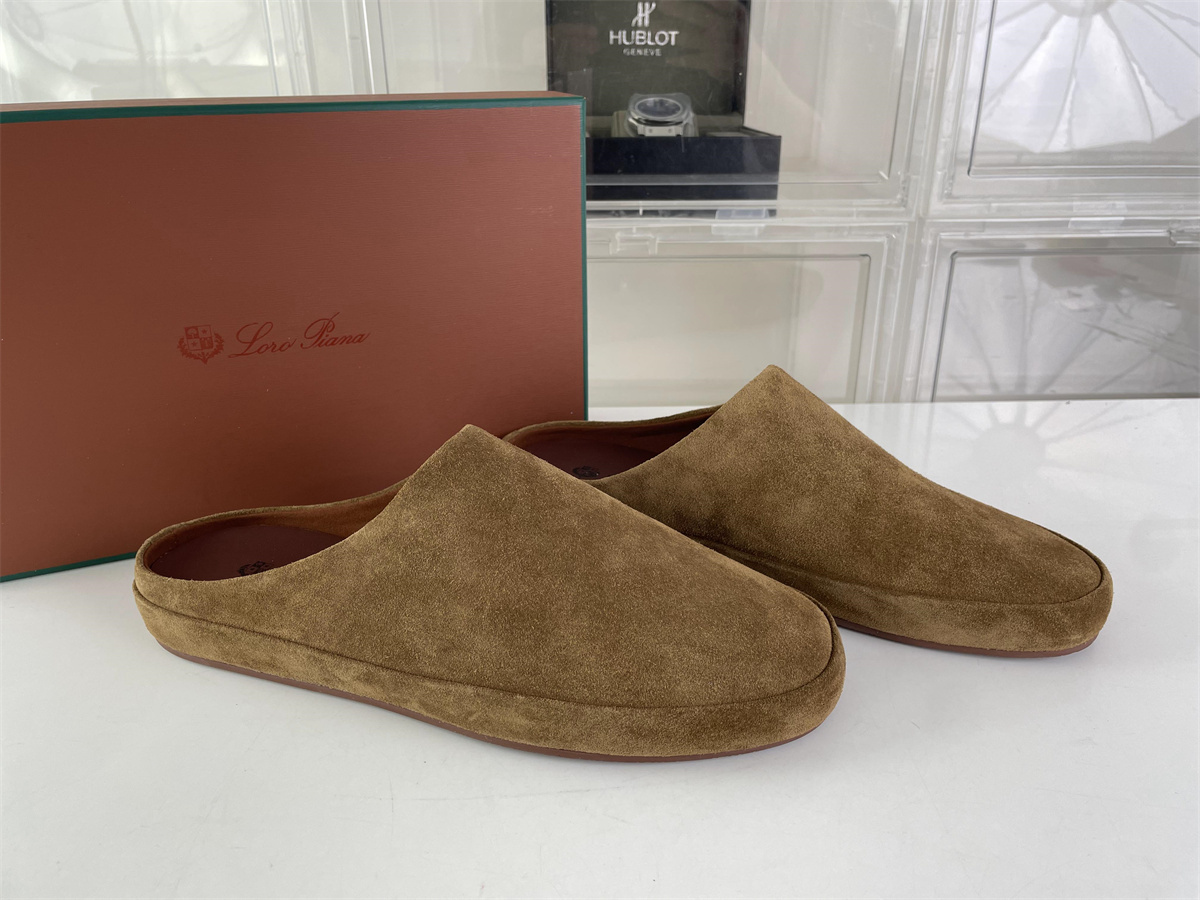 Loro Piana Brown Suede sandal, (EU38-46)