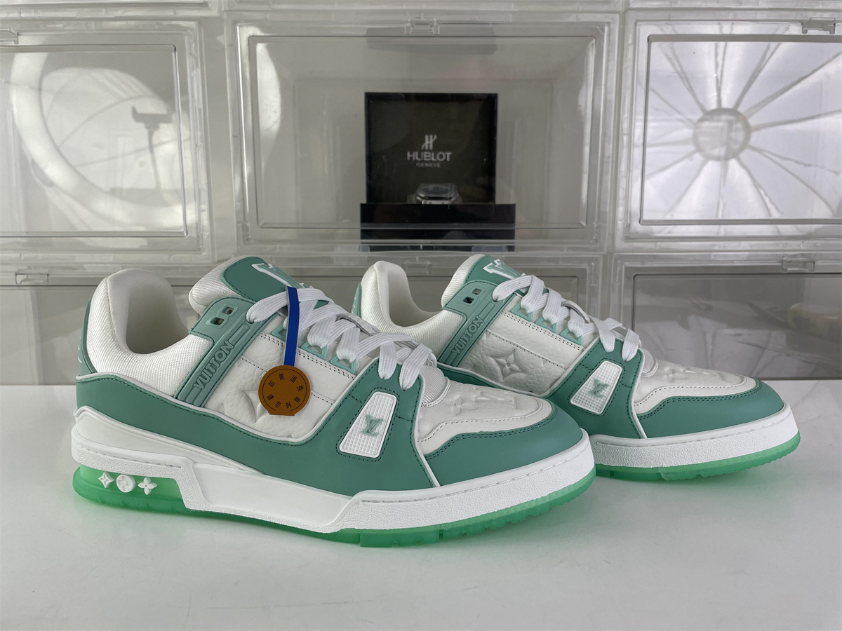 LV Louis Vuitton Grass Green skate shoes