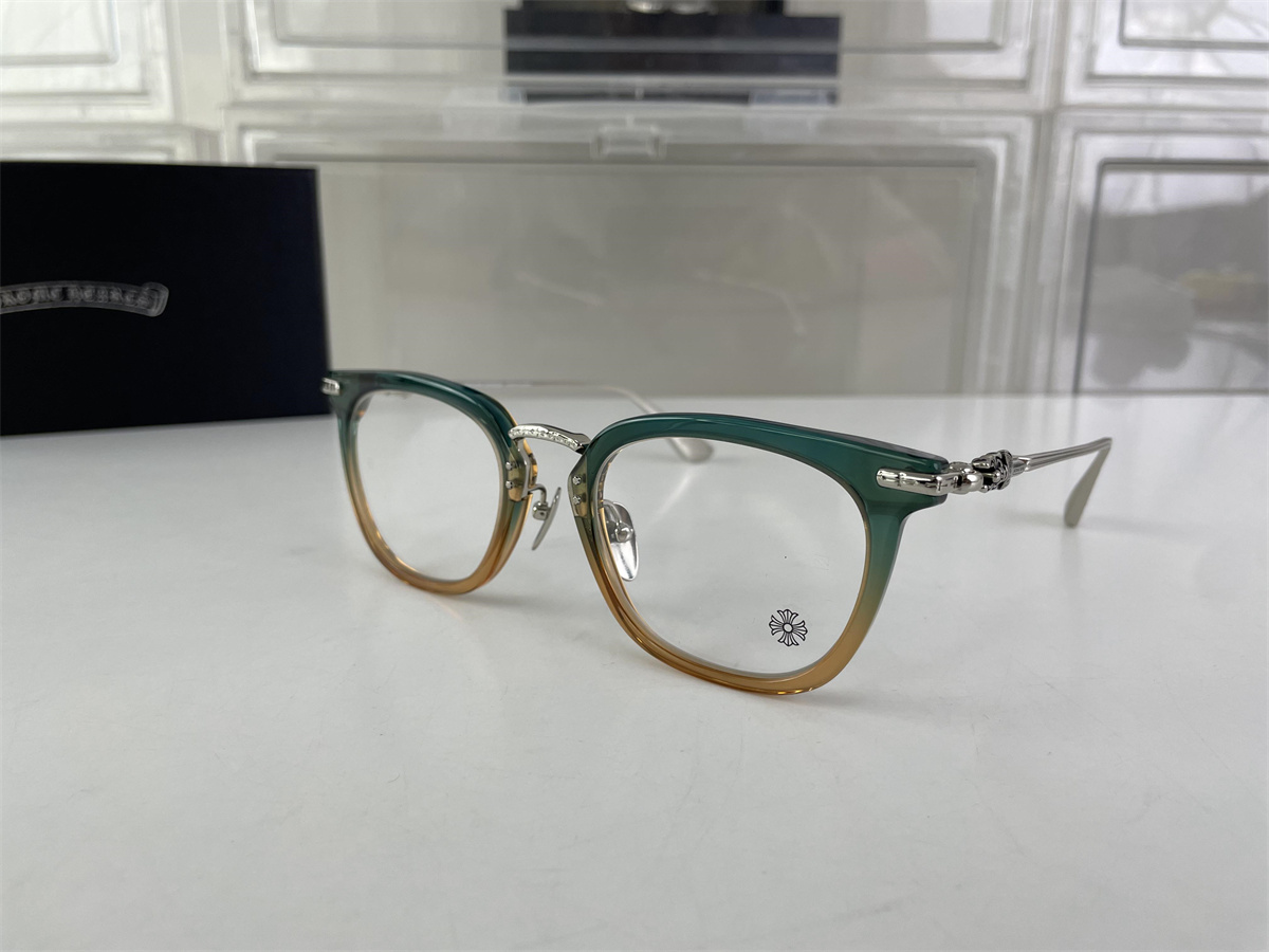 Chrome Heart Green Brown colors frame Sunglasses